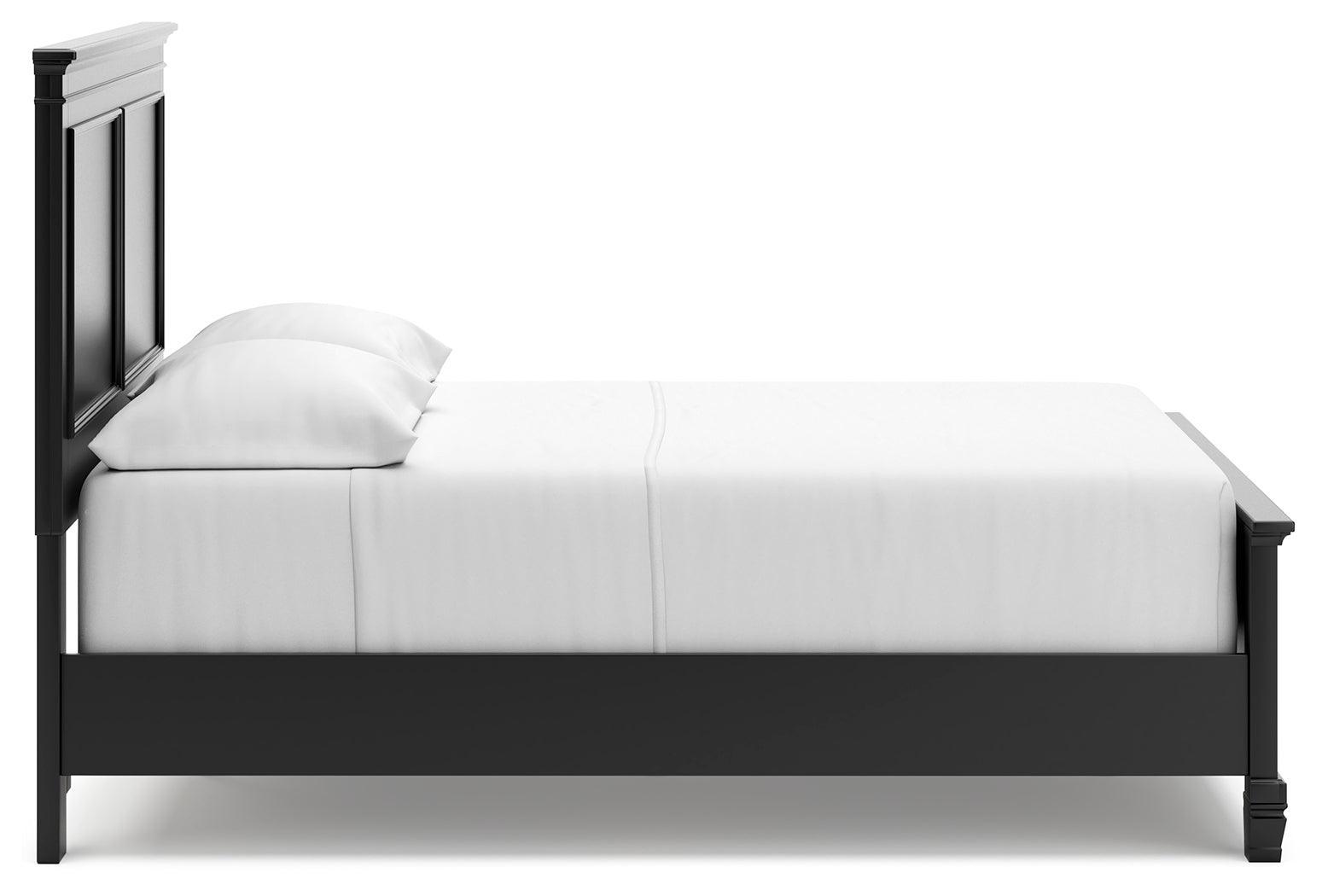 Lanolee Black Full Panel Bed - Ella Furniture