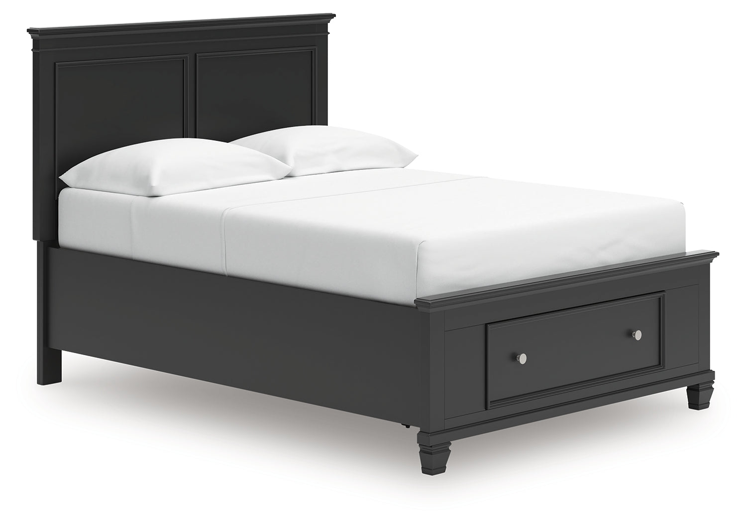 Lanolee Black Full Panel Storage Bed
