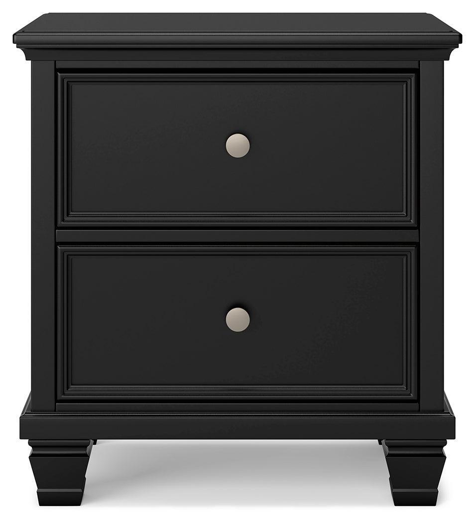 Lanolee Black Nightstand - Ella Furniture