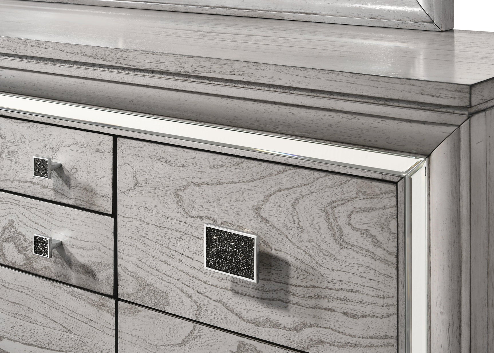 Vail NightStand Gray, Modern Wood, 2 Spacious Drawers - Ella Furniture