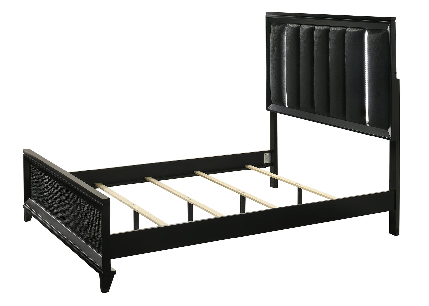 Cressida Black Upholstered Panel Queen Bed view 3