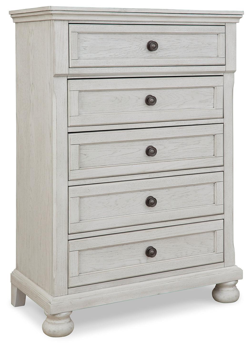 Robbinsdale Antique White Chest Of Drawers B742-45 - Ella Furniture