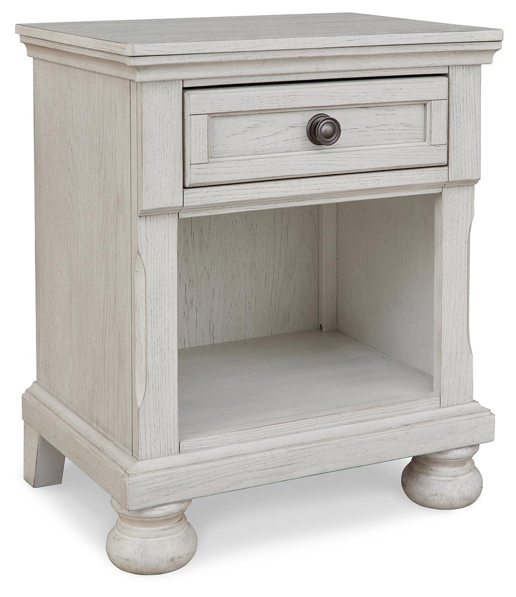 Robbinsdale Antique White Nightstand B742-91 - Ella Furniture