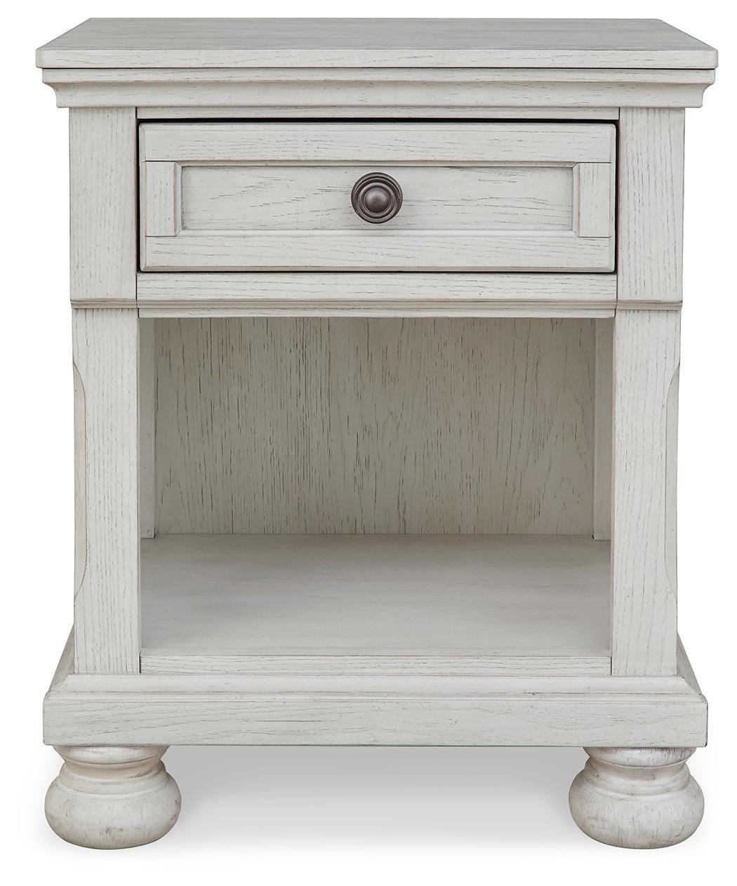 Robbinsdale Antique White Nightstand B742-91 - Ella Furniture