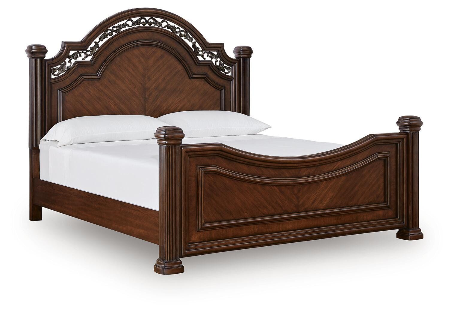 Lavinton Brown Poster Bedroom Set angled view