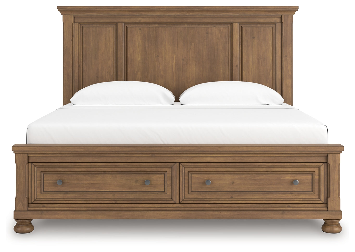 Feddinger Medium Brown King Panel Storage Bed
