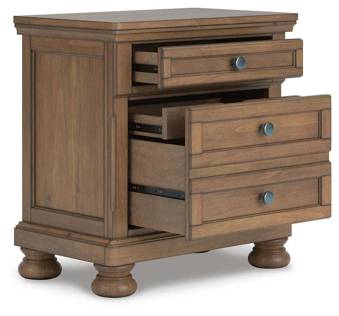 Feddinger Medium Brown Panel Bedroom Set angled view