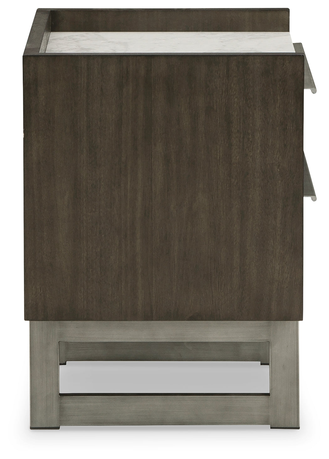 Arkenton Grayish Brown/White Nightstand