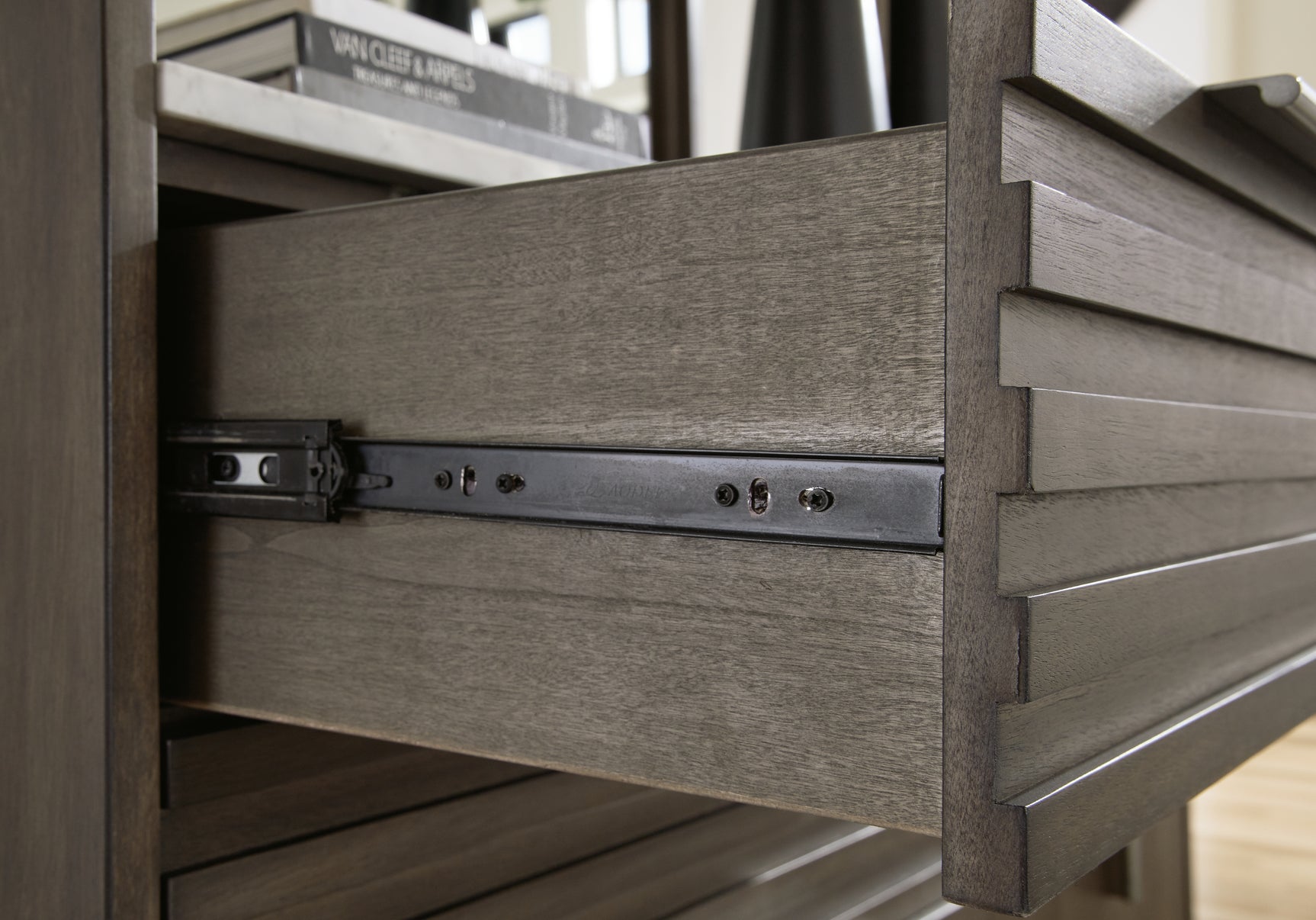 Arkenton Grayish Brown/White Nightstand