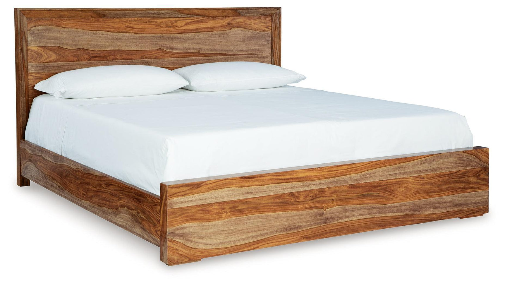 Dressonni Brown King Panel Bed