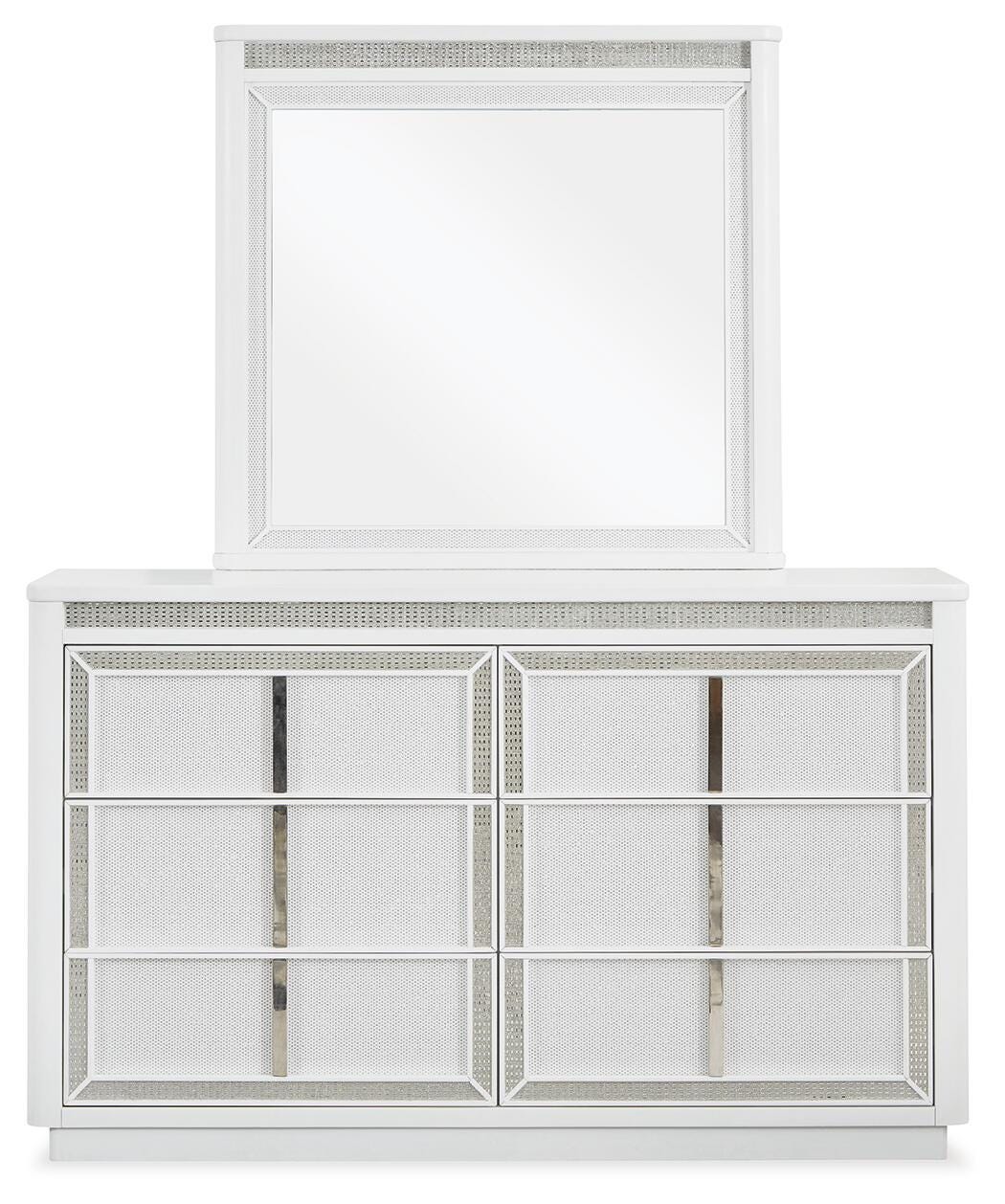 Chalanna White Upholstered Storage Bedroom Set view 9