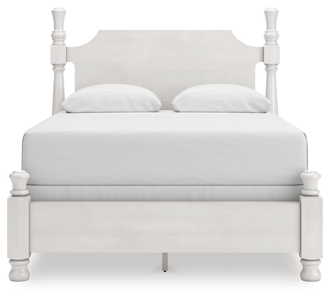 Rowlenstown Antique White Poster Bedroom Set view 3