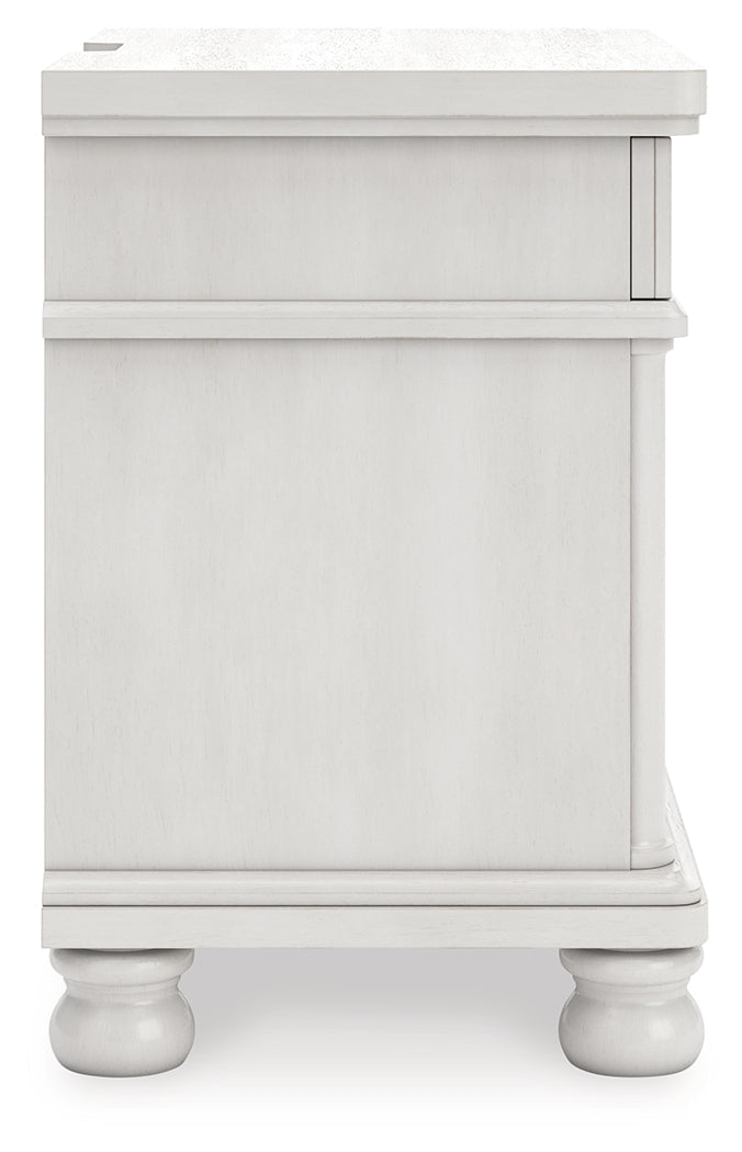 Rowlenstown Antique White Nightstand