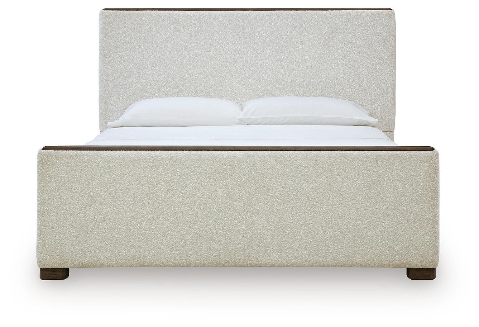 Radkin Burnished Brown Queen Upholstered Panel Bed view 5