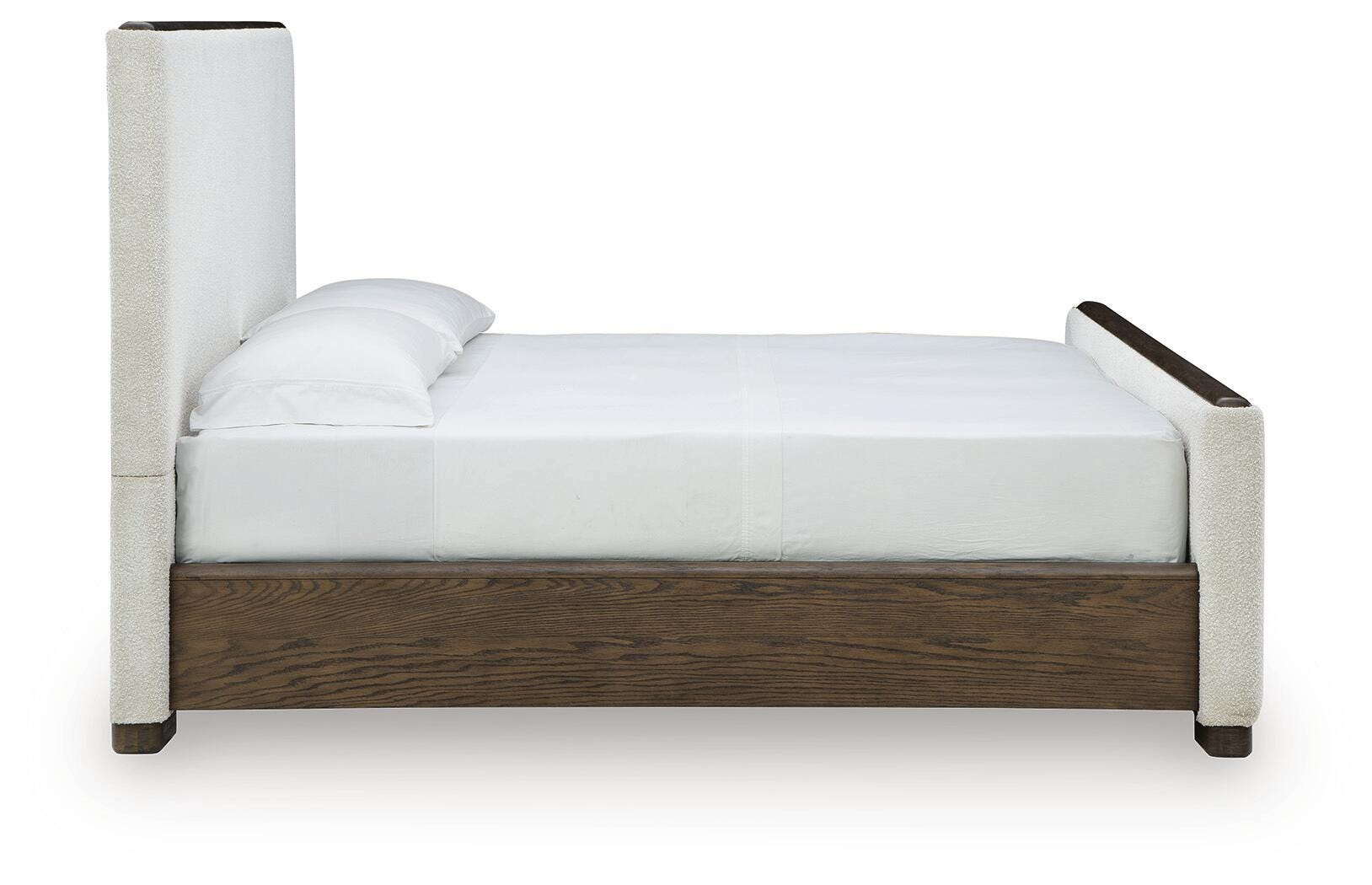 Radkin Burnished Brown Queen Upholstered Panel Bed view 6