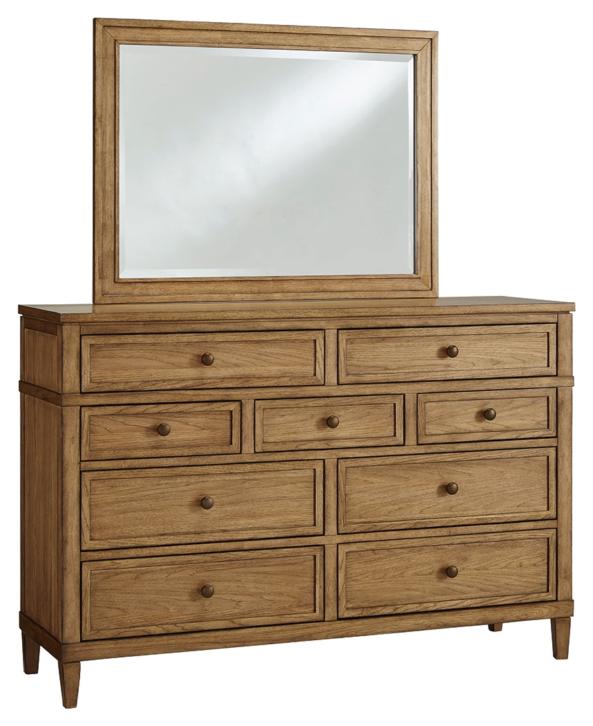 Sharlance Brown Dresser and Mirror