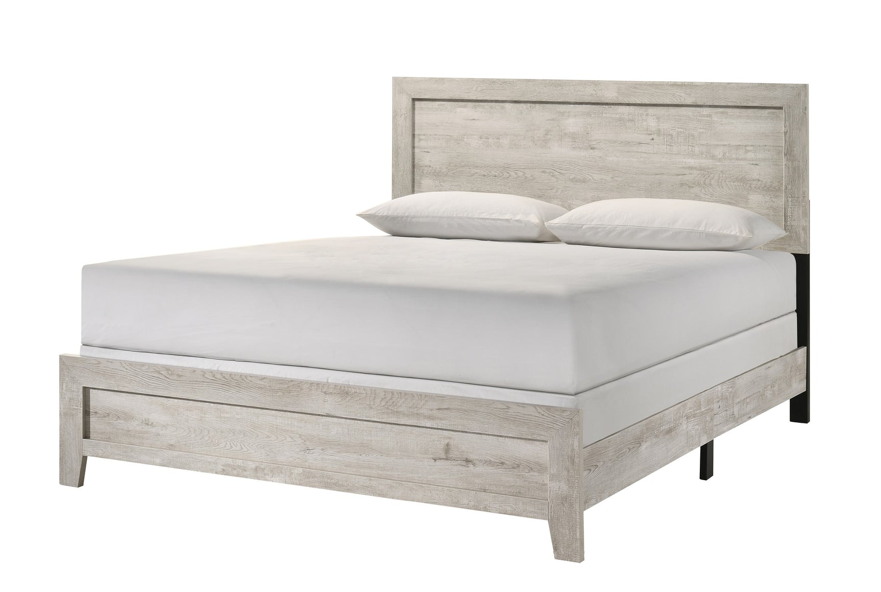 Millie Light Gray Panel King Bed king bed by Crownmark | Ella Furniture