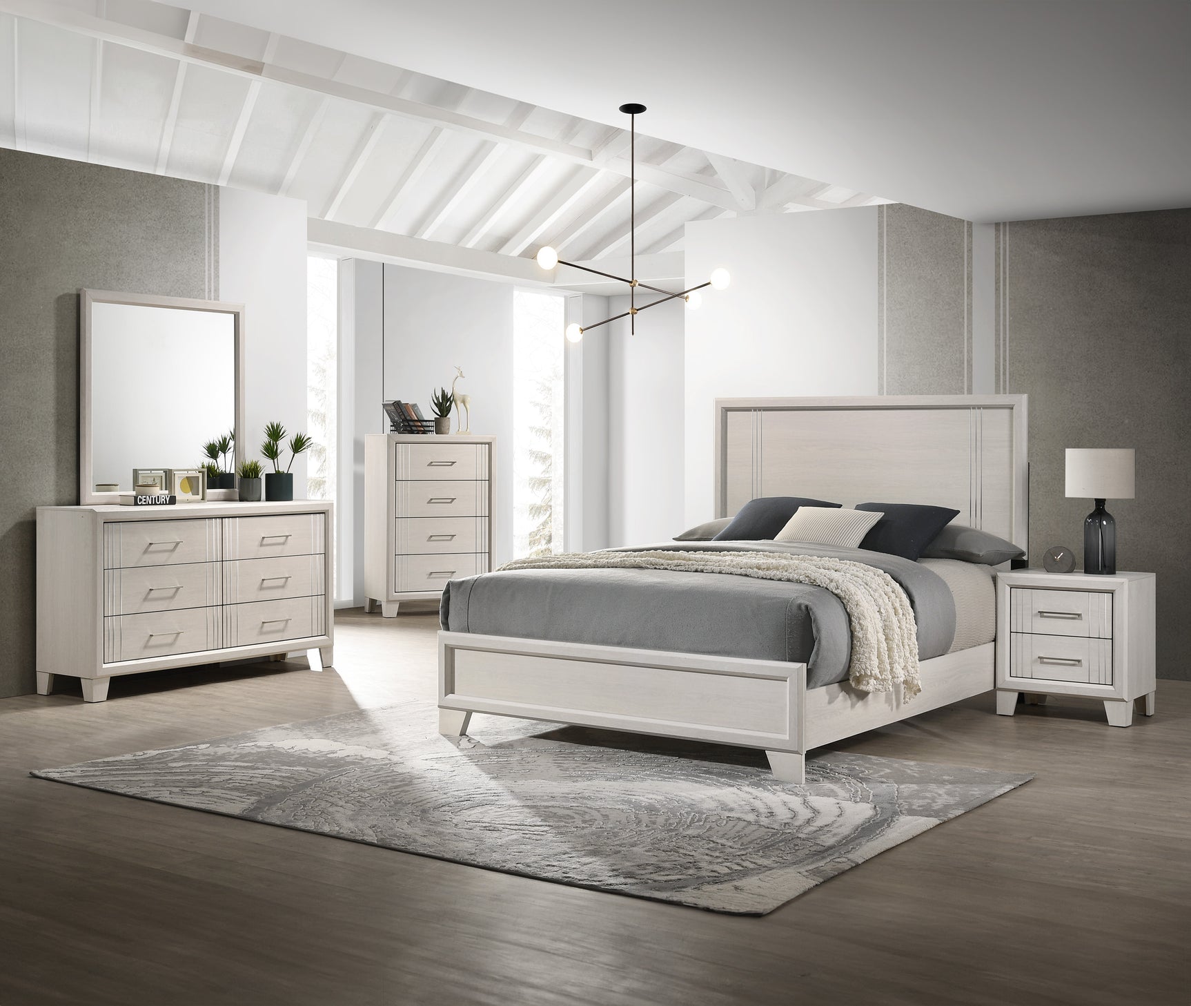Charlie Cream TV Stand