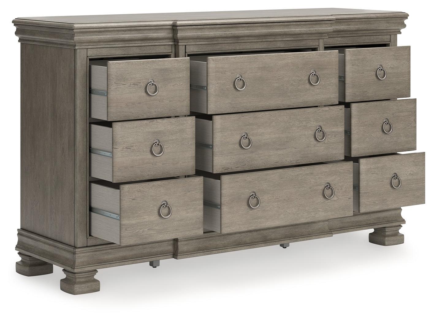Lexorne Gray Dresser - Ella Furniture