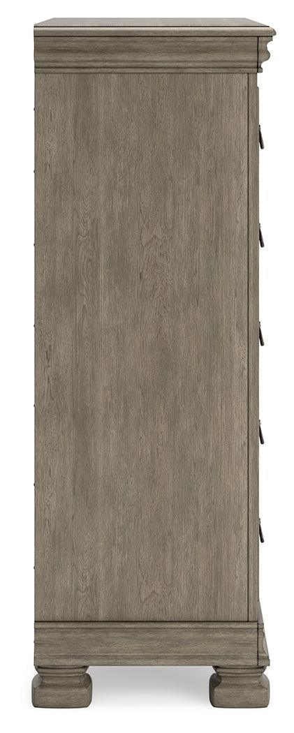 Lexorne Gray Chest Of Drawers - Ella Furniture
