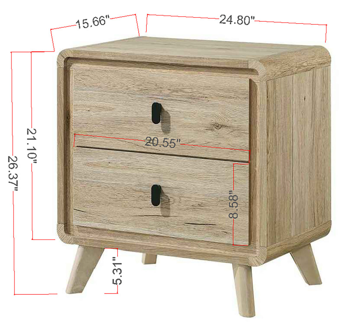 Dawson Light Brown Nightstand