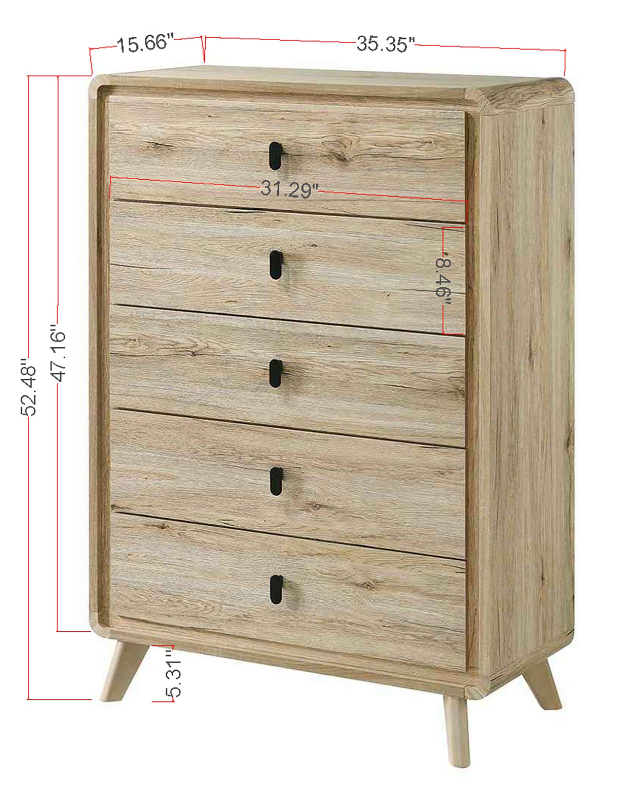 Dawson Light Brown Panel Queen Bed