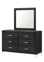 Lucinda Dresser - Black, Modern Solid Hardwood, Spacious 6 Drawers - Ella Furniture