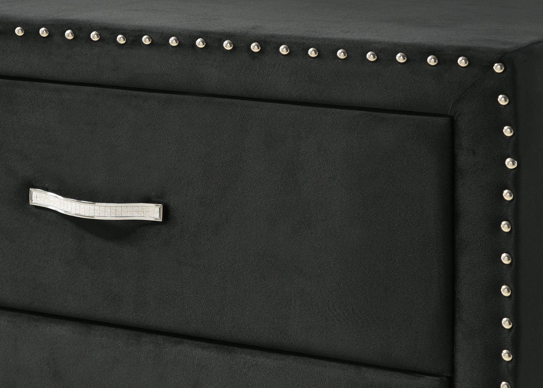 Lucinda Black Velvet Wingback Sleek And Modern Upholstered Tufted Panel Bedroom Set - Ella Furniture