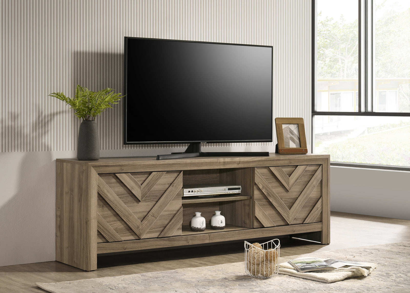 Valor Light Brown TV Stand