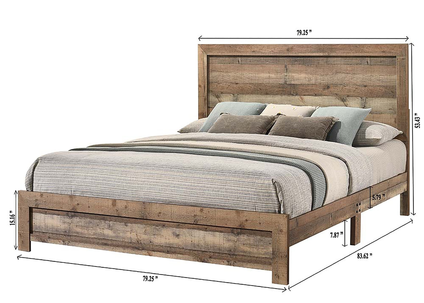 Elmer Natural Panel King Bed view 4