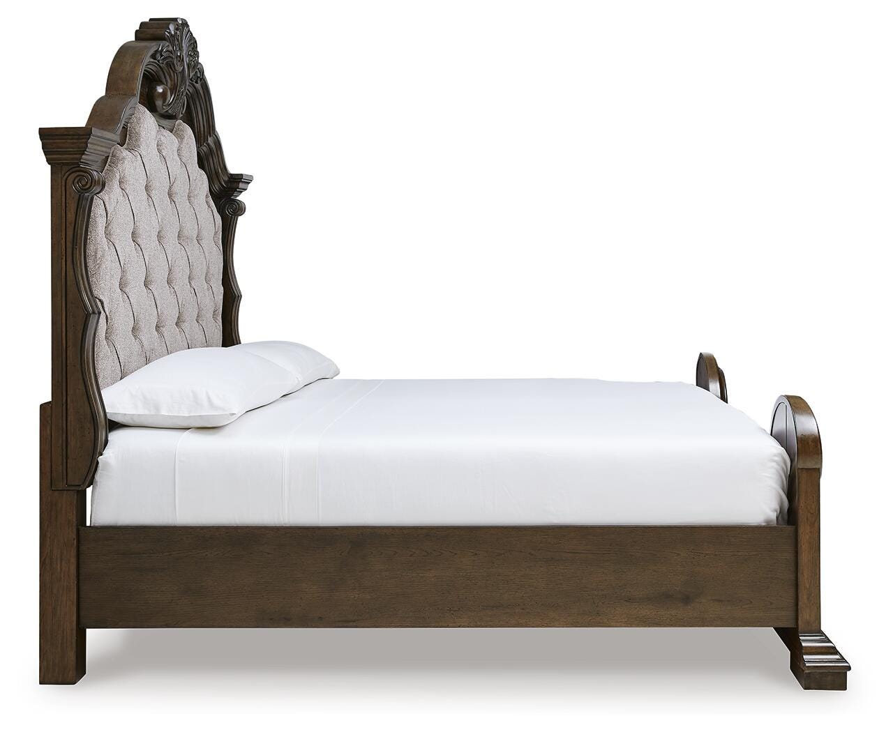 Maylee Dark Brown Upholstered Bedroom Set view 5