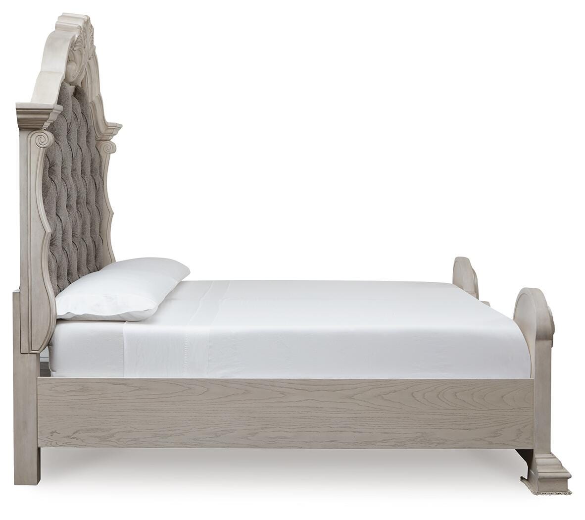 Bruchandi Antique White Upholstered Panel Bedroom Set view 10