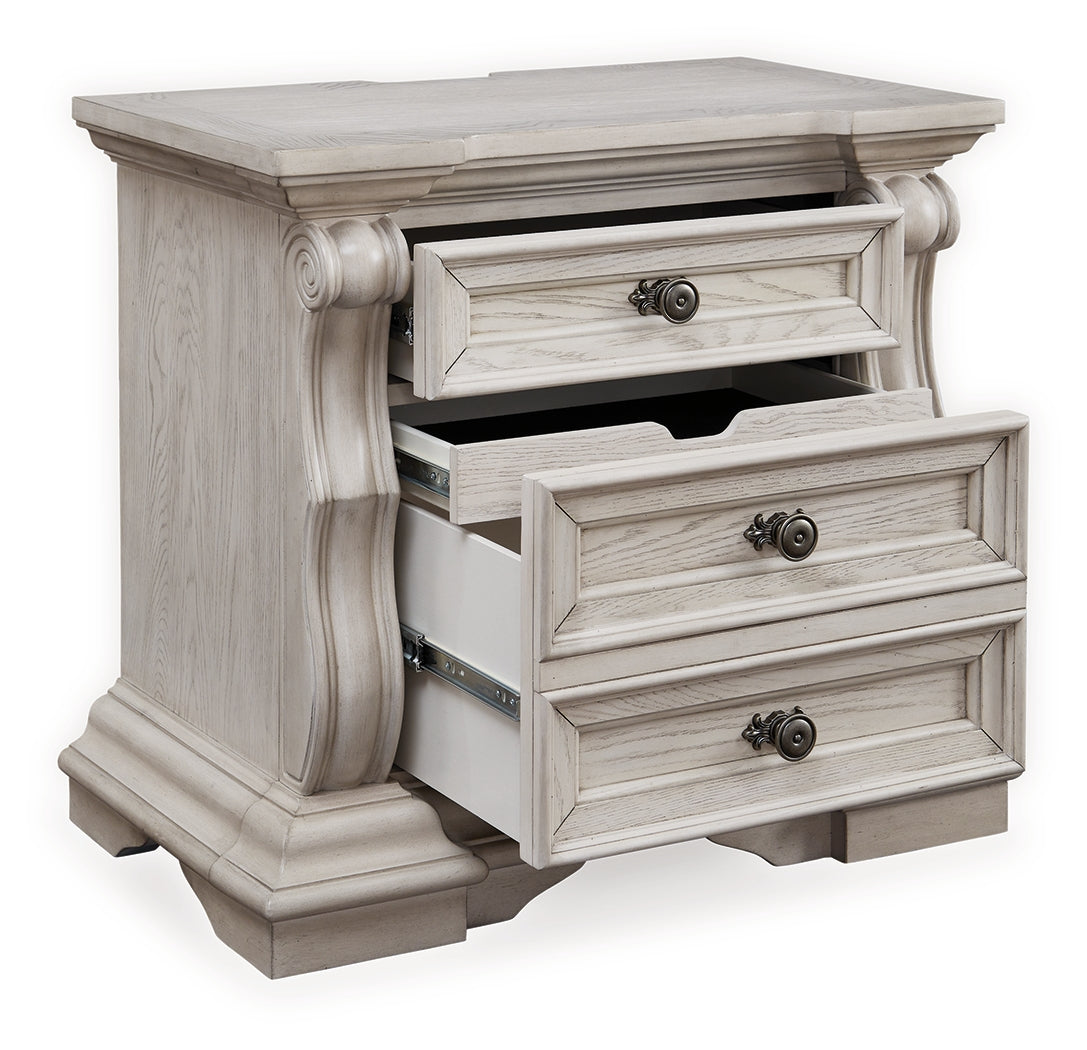Bruchandi Antique White Nightstand