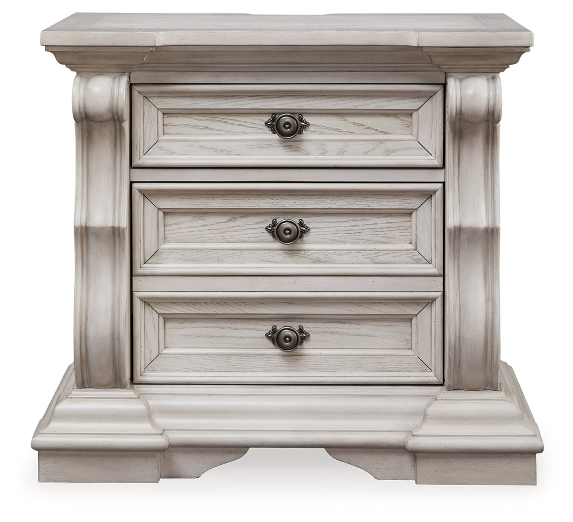 Bruchandi Antique White Nightstand
