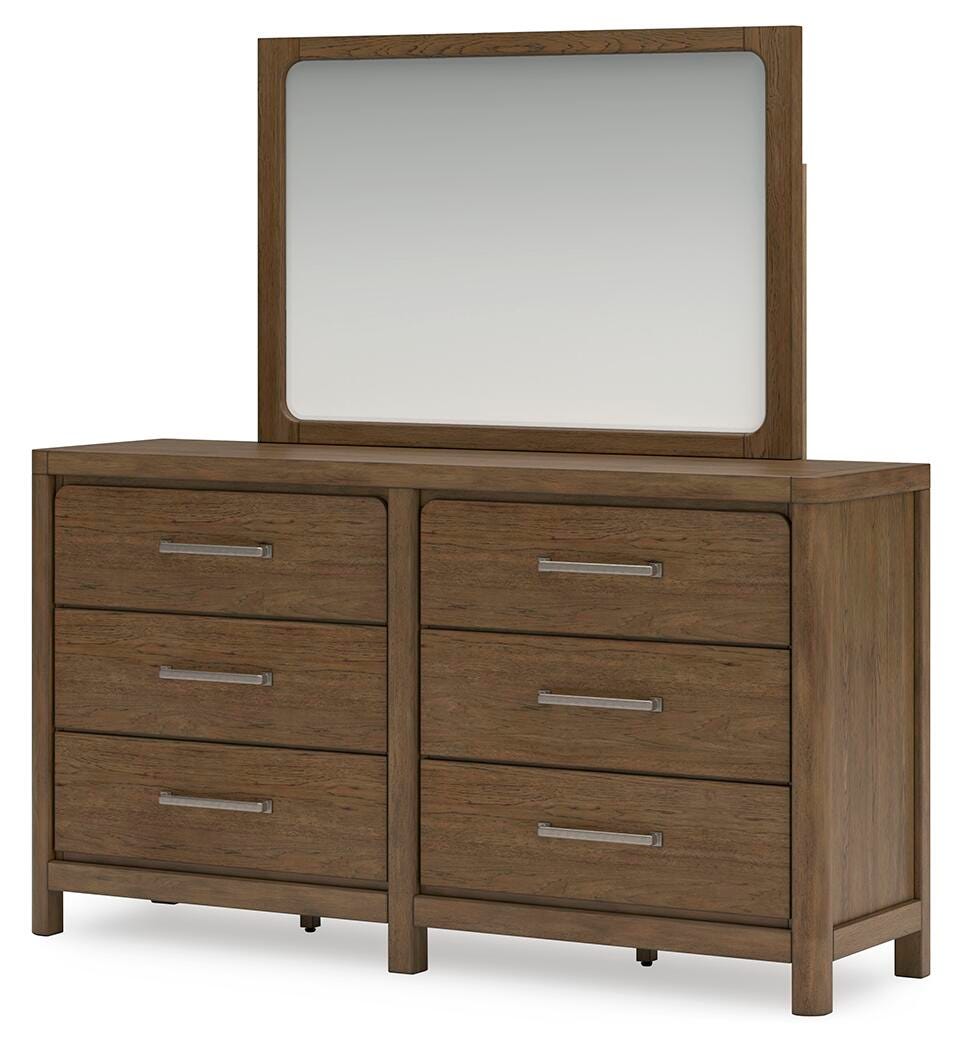 Cabalynn Light Brown Panel Bedroom Set angled view