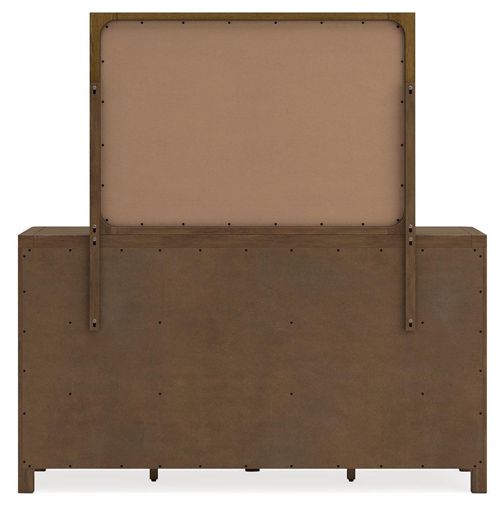 Cabalynn Light Brown Dresser and Mirror Set