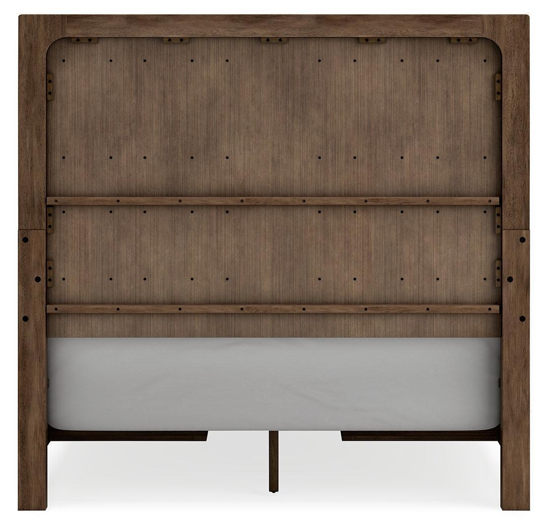 Cabalynn Light Brown Queen Panel Bed with Storage Drawers