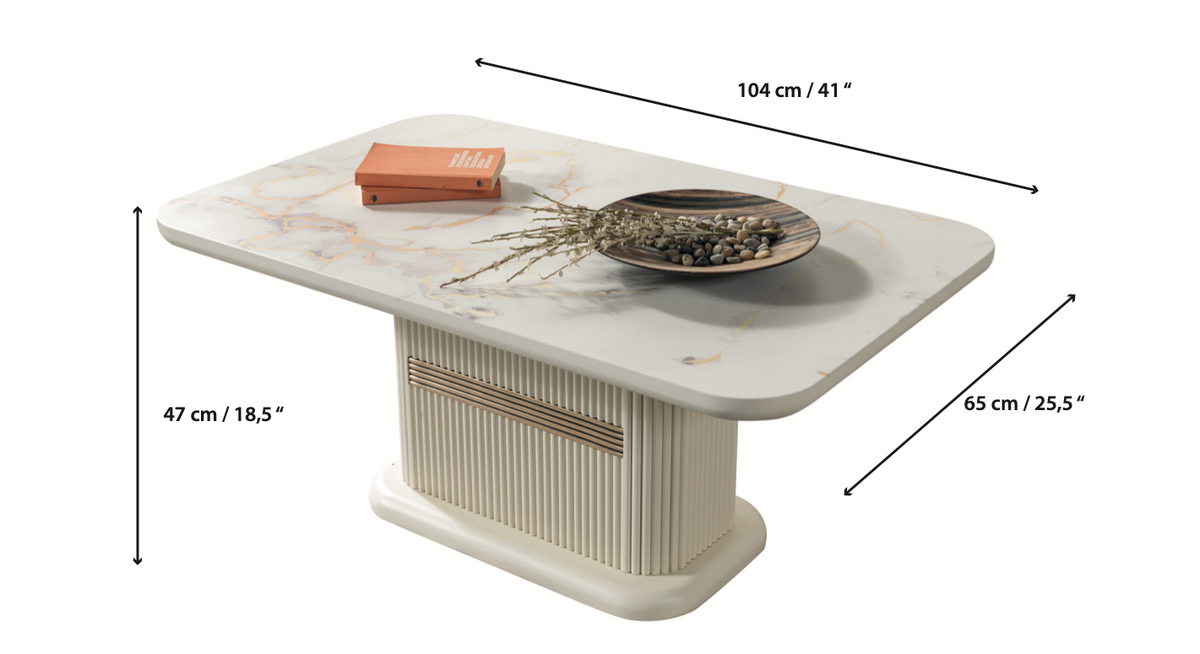 Ella Ivory Coffee Table