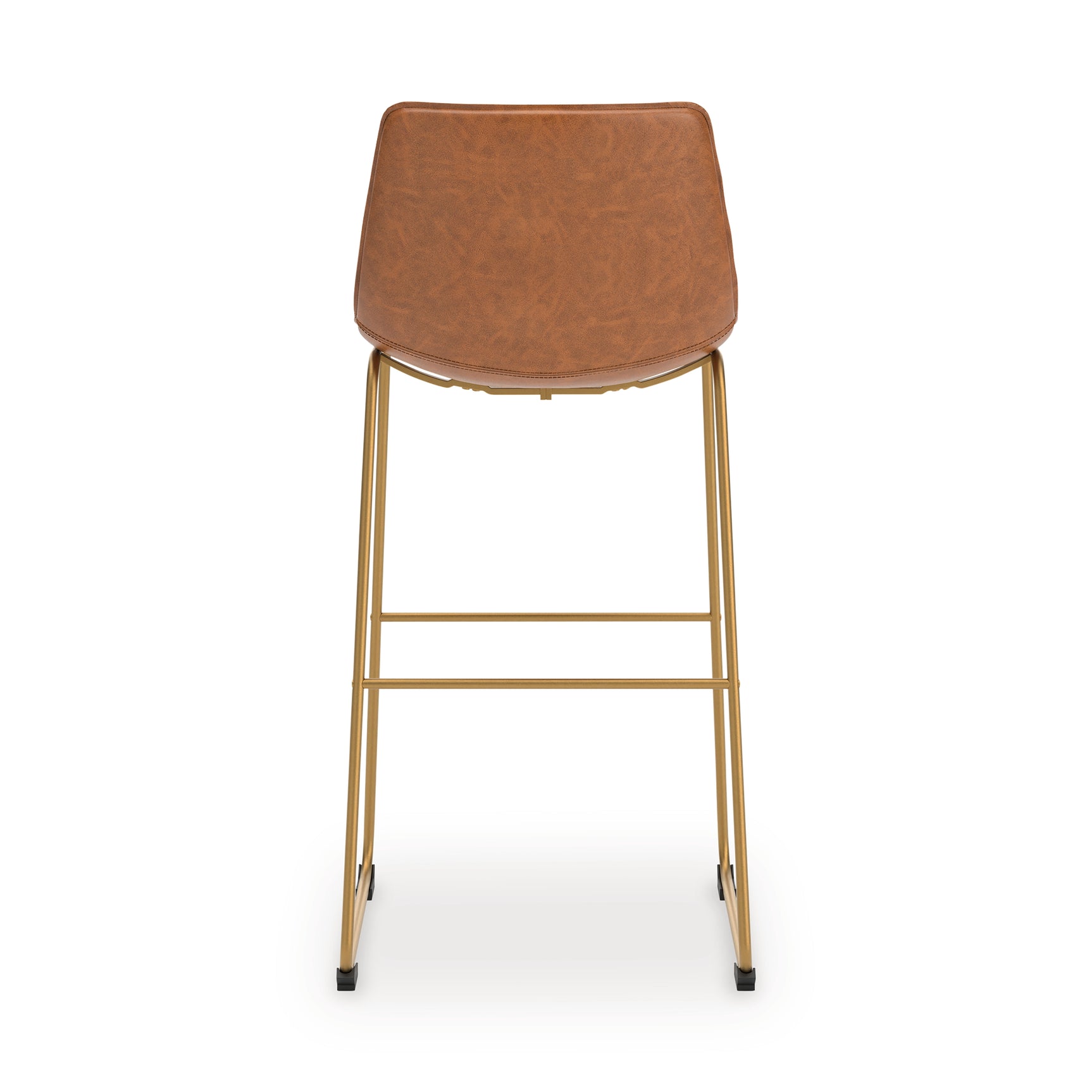 Ciabori Brown/Gold Bar Height Bar Stool