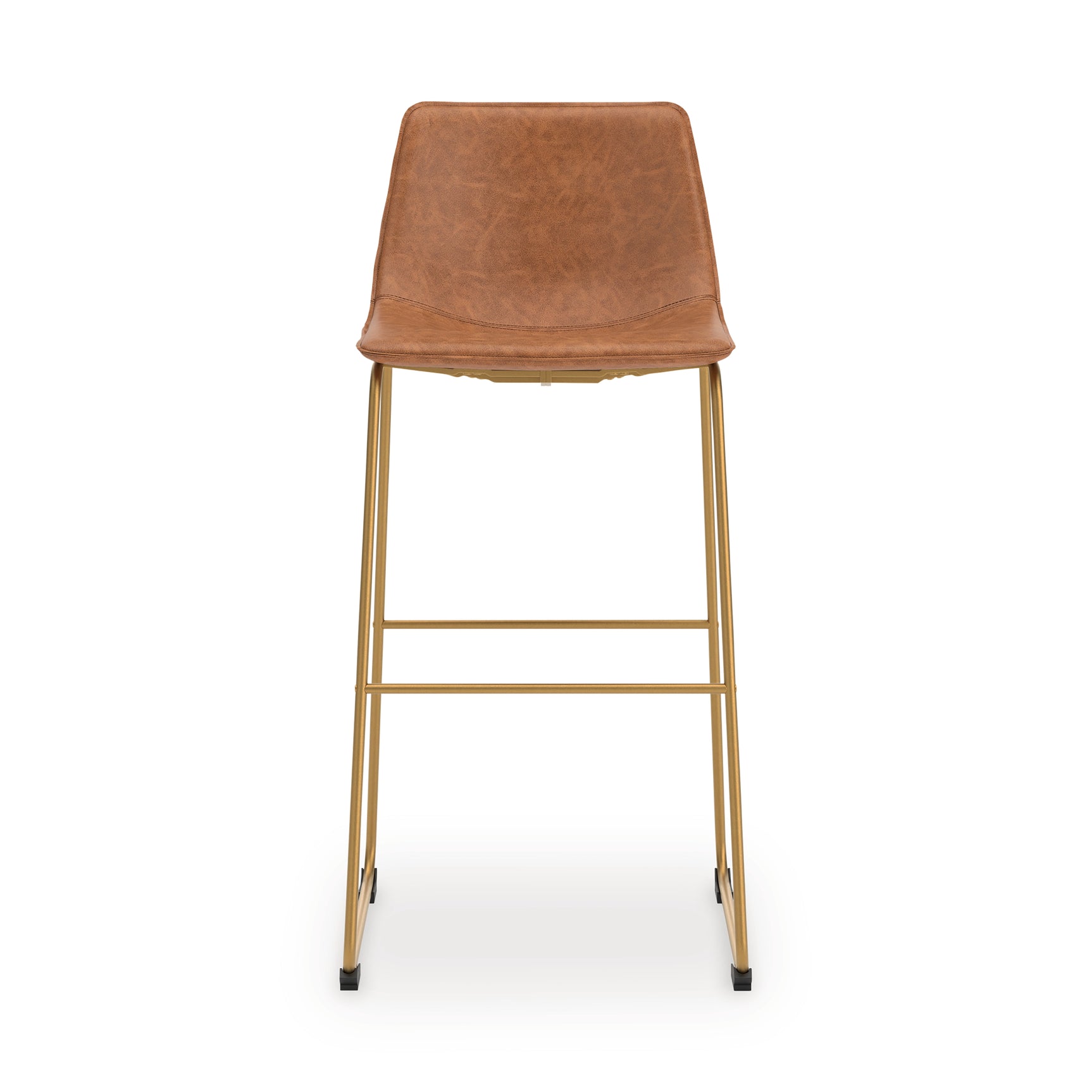 Ciabori Brown/Gold Bar Height Bar Stool