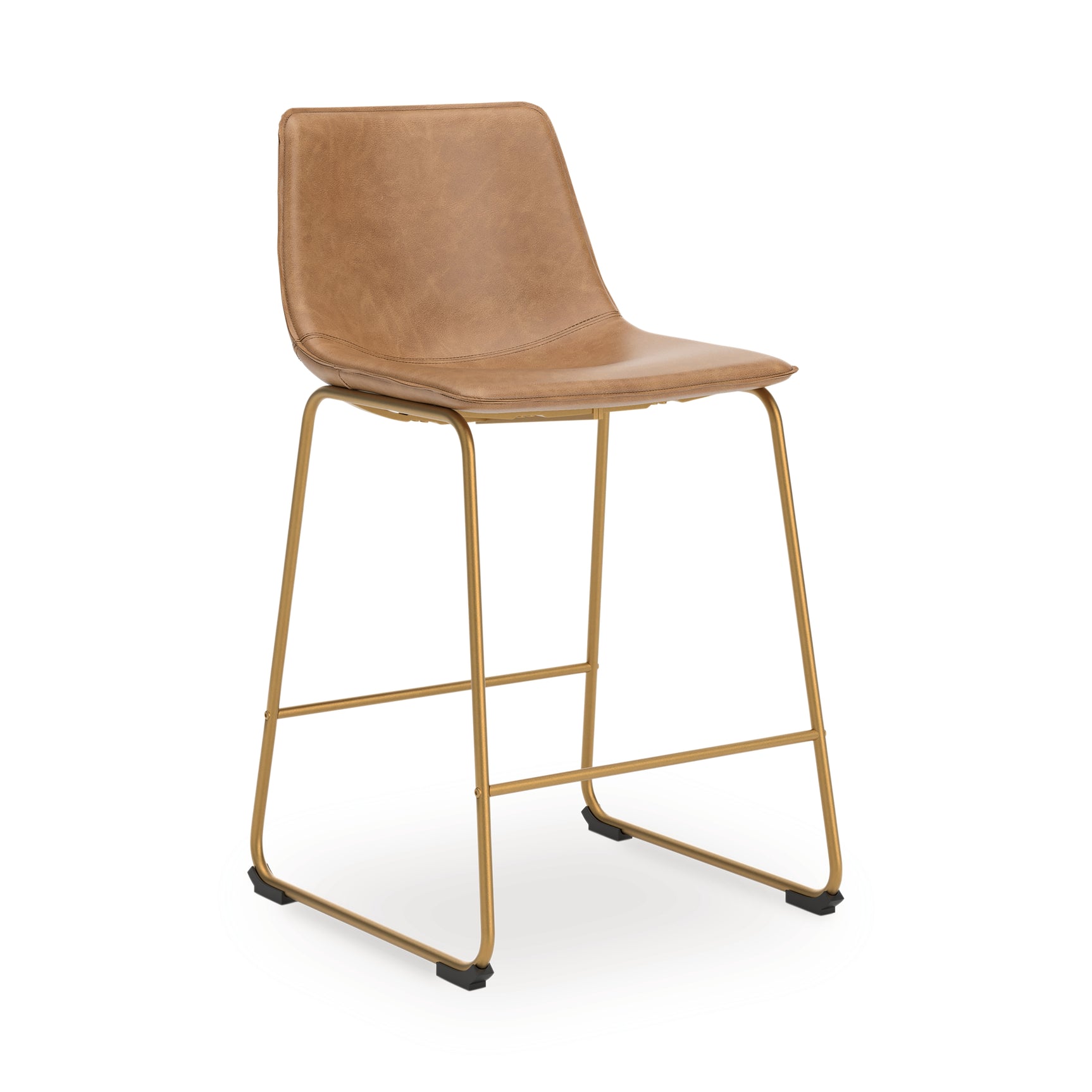 Ciabori Toast/Gold Counter Height Barstool