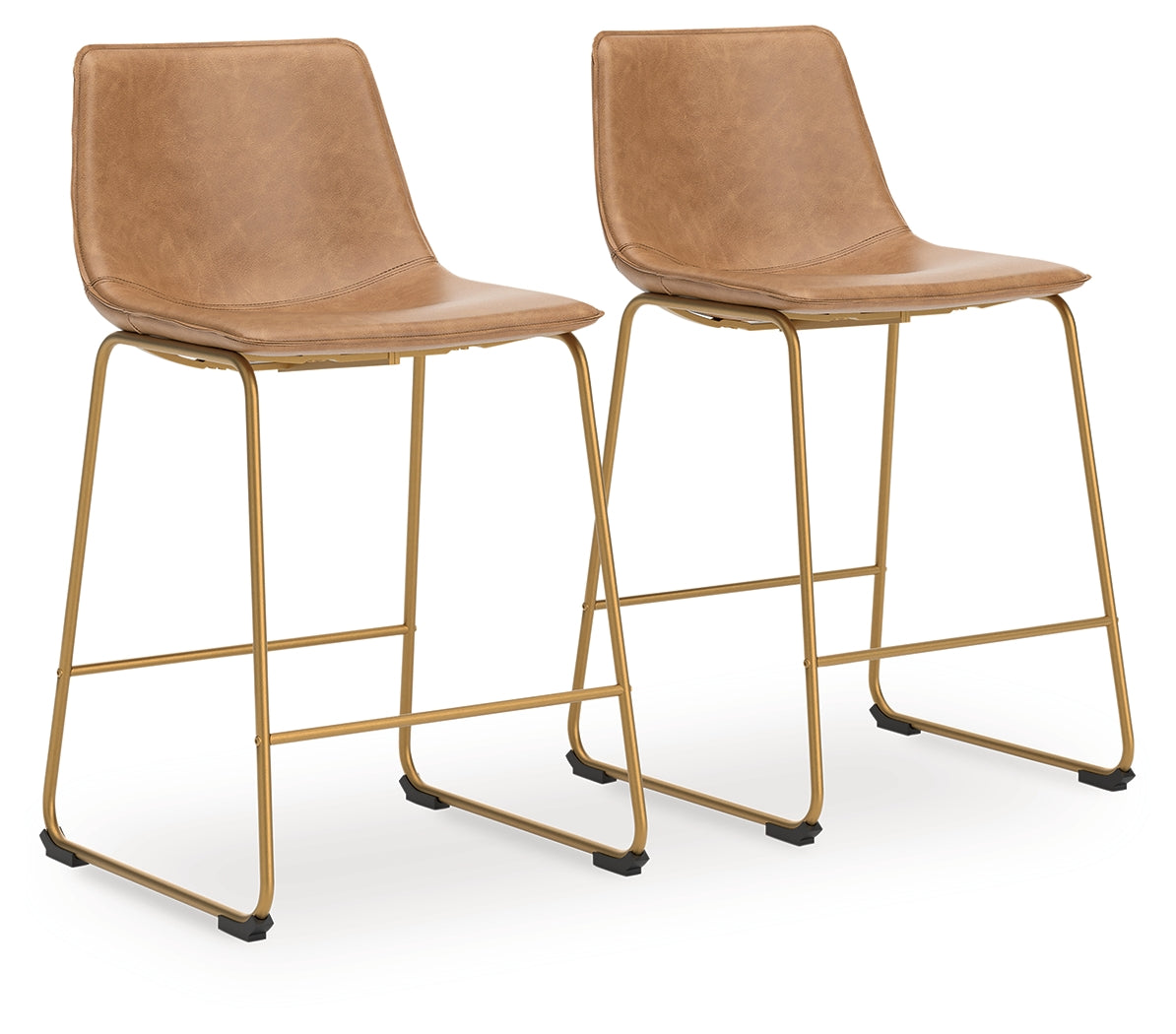 Ciabori Toast/Gold Counter Height Barstool