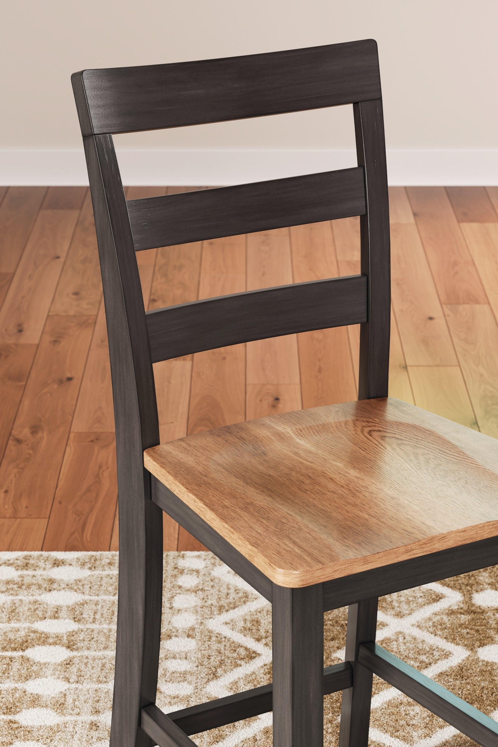 Gesthaven Natural/Brown Counter Height Dining Table and 2 Barstools