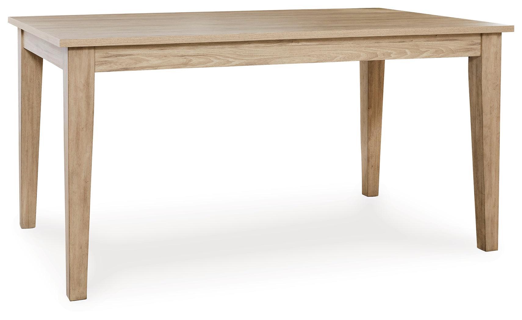 Gleanville Light Brown Dining Table - Ella Furniture