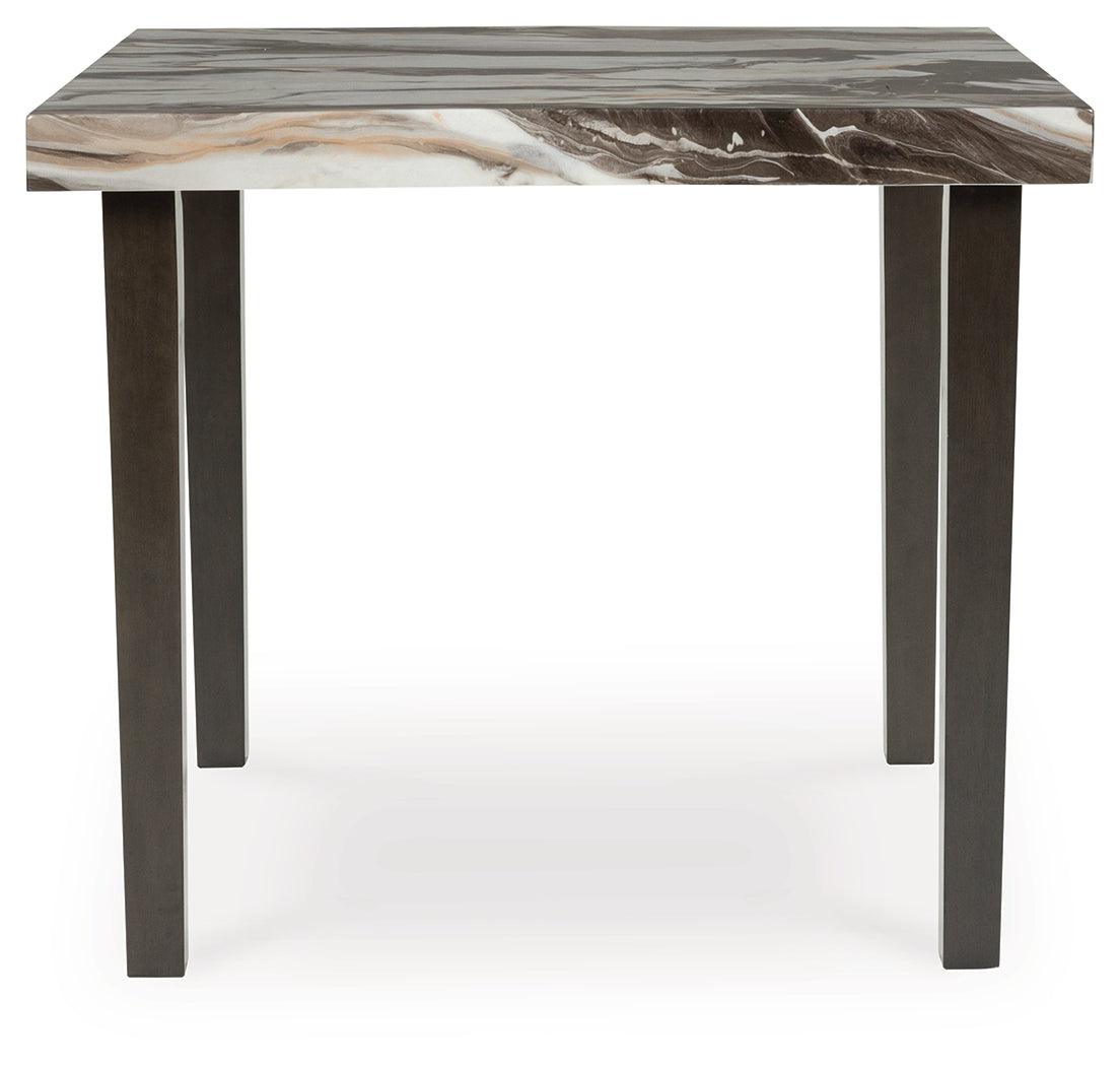 Jeshina Dark Brown/Beige Counter Height Dining Table