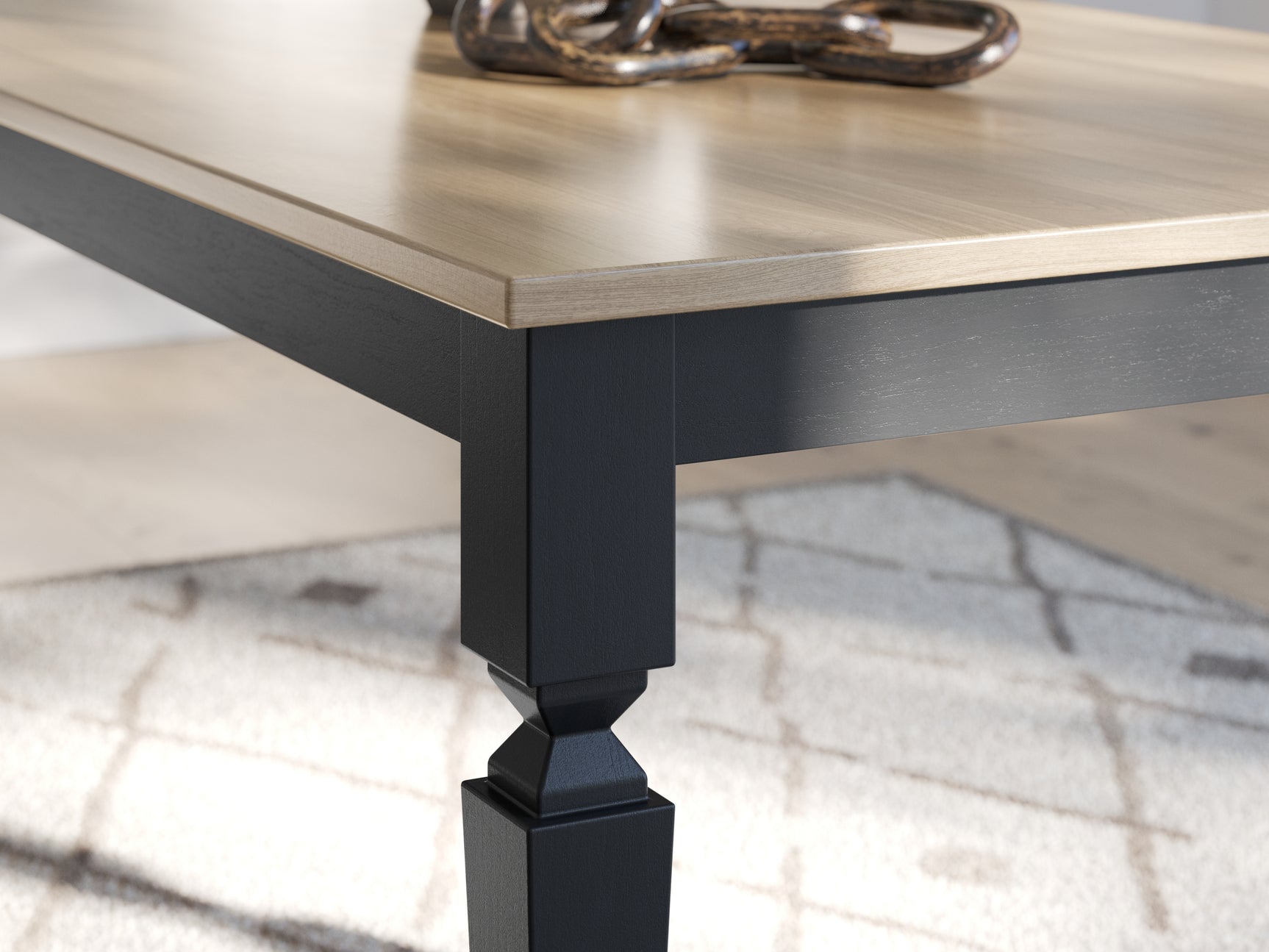 Brenkerton Grayish Brown/Black Dining Table