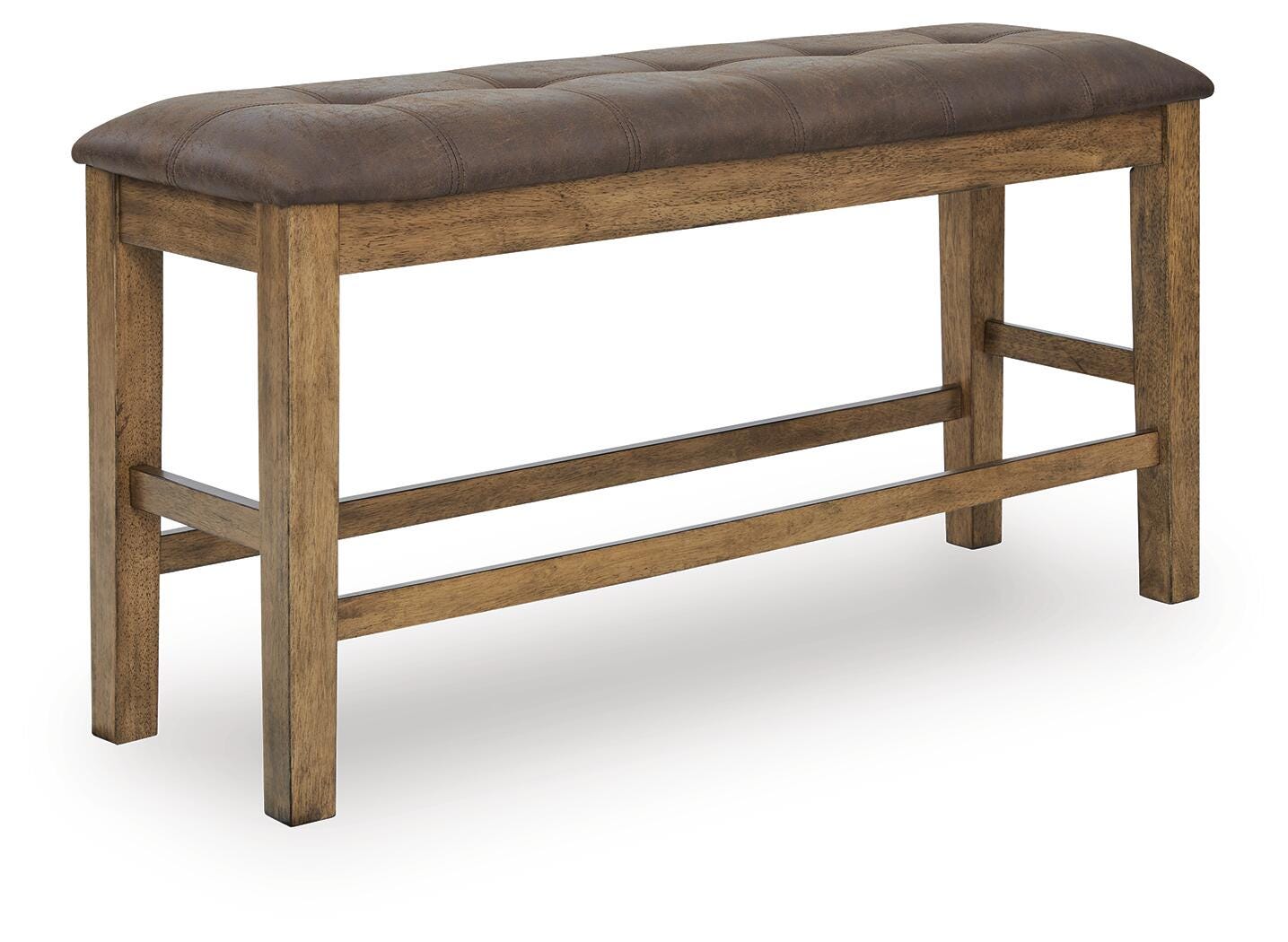 Urbinforte Light Brown Counter Height Dining Bench