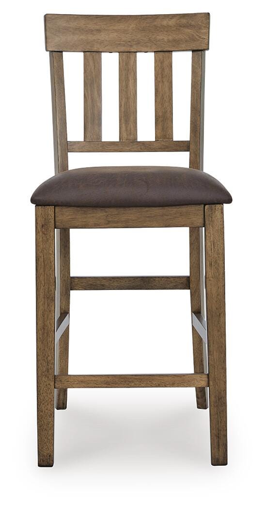 Urbinforte Light Brown Counter Height Barstool