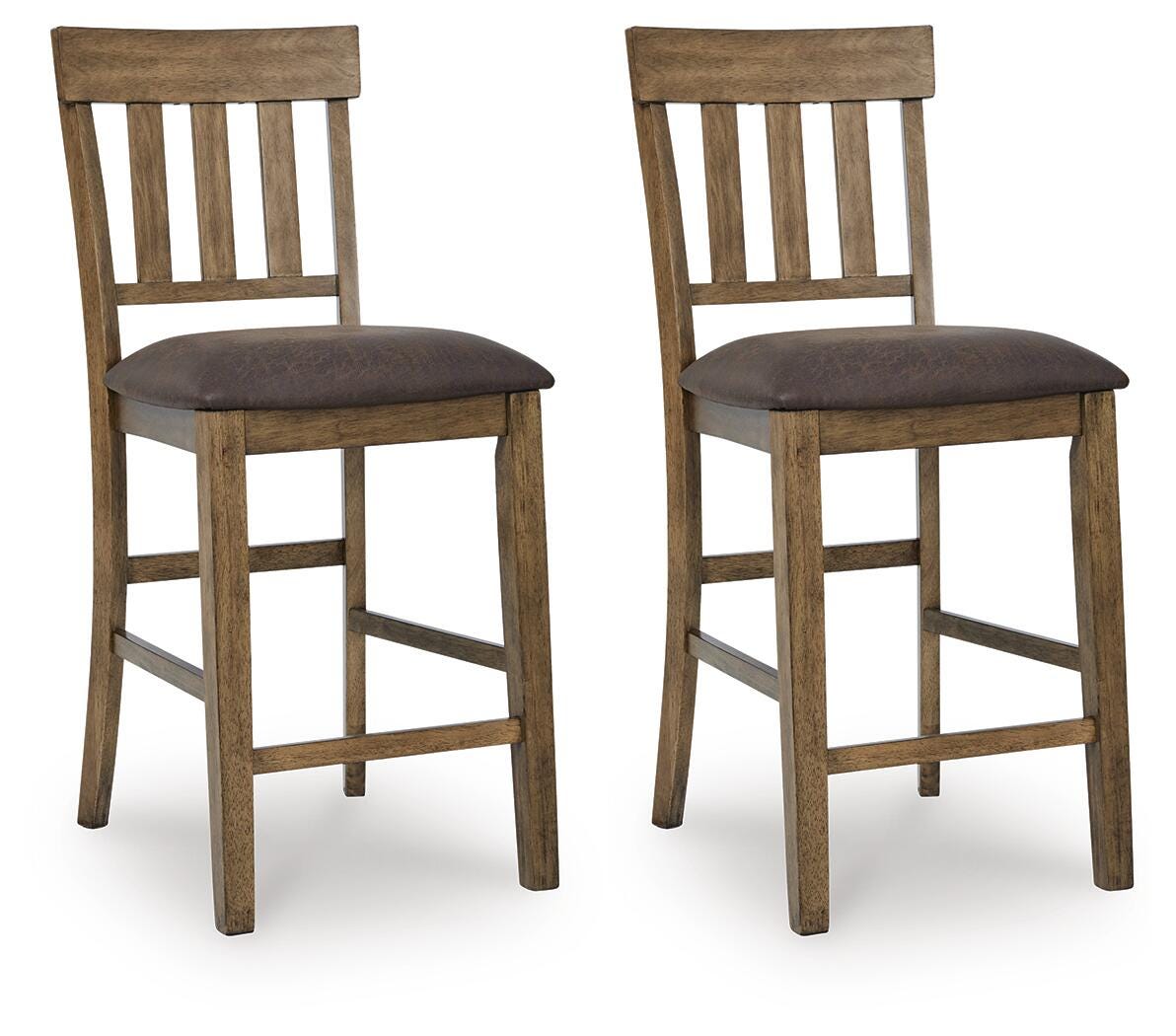 Urbinforte Light Brown Counter Height Barstool