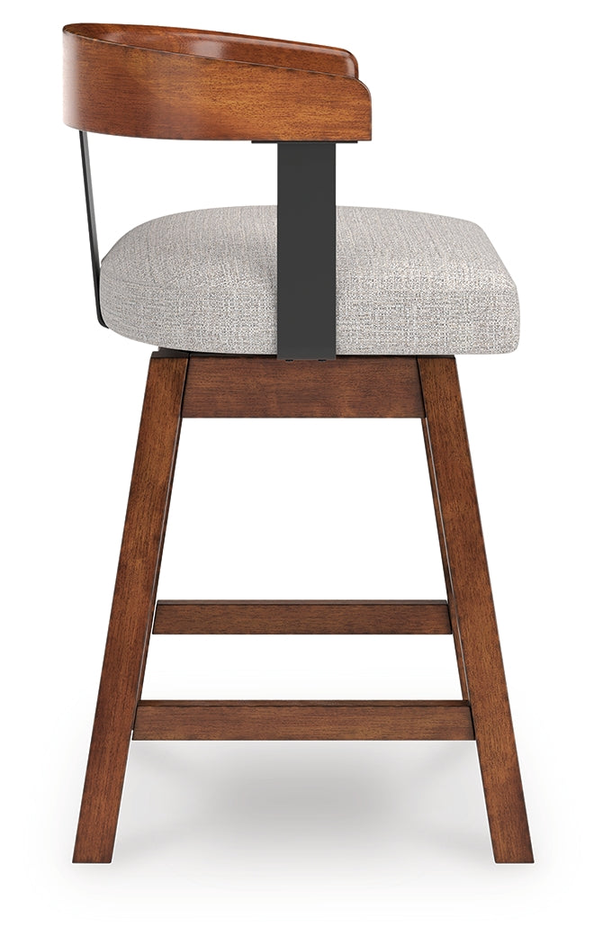 Ralene Medium Brown Counter Height Barstool